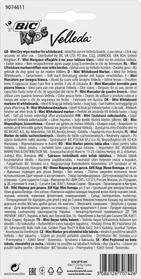 Obrázek produktu pro Velleda 8413871, 6 kusů, Více, Vícebarevný, Více, Plast, 1 mm