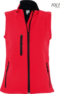 Immagine prodotto di SOLs 46801 | Scaldacorpo / Gilet Softshell Rallye da donna senza maniche - Colore: Rosso - Taglia: M