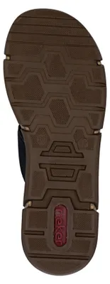 Produktbild von Rieker Damen Pantolette Deko-Schnalle und Klettverschluss V2392, Größe:41 EU, Farbe:Braun