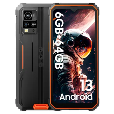 Produktbild von Blackview BV4800 Outdoor Handy 6GB+64GB, IP68/IP69K & MIL-STD 810H , 6,56 Zoll HD+ Display, 5180mAh Hochleistungsakku, Android 13 + Doke 3