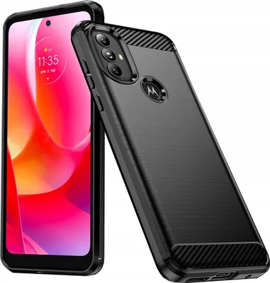 Obrázok produktu pre Uhlíkové puzdro kryt pre Motorola Motog Power 2022 Black