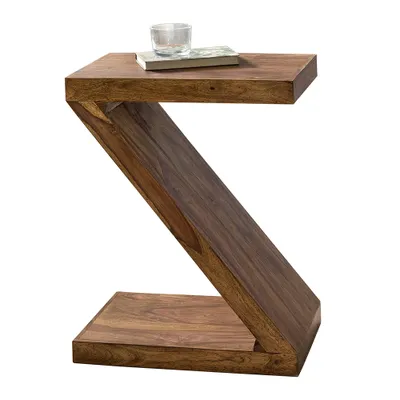 Obrázok produktu pre Brüxxi Odkladací stolík Mumbai Z-cube, 59 cm, masív Sheesham