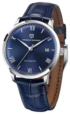 Produktbild von Herrenuhr Pagani Design Outcept, Mechanisch, Echtes Leder, Blau