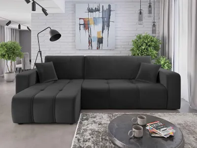 Produktbild von Couchgarnitur Sofa Sofagarnitur ALICE im Kronos Stoff samt L Form mit Schlaffunktion und Bettkasten Wohnlandschaft Polsterecke Polstergarnitur Couch