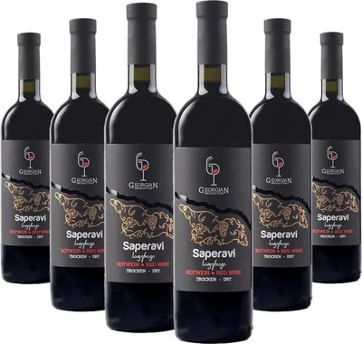 Produktbild von Weinpaket Saperavi von Georgian Production Rotweine trocken Wein aus Georgien