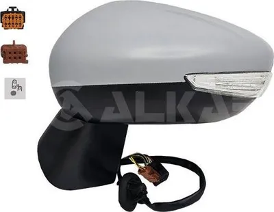 Produktbild von ALKAR 6147886 Außenspiegel Seitenspiegel Links für CITROËN C3 Aircross II (2R, 2C) Beheizt Konvex Grundiert Elektrisch