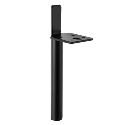 Produktbild von 18cm 4x zestaw nóżek do mebli wodoodporne metalowe nóżki cokołowe nóżki do komody nóżki do szafki nóżki do mebli (czarne)