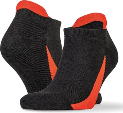 Produktbild von SPIRO S293X | Herren Sneaker Sports Socks (3 Pair Pack) - Farbe: Black/Red - Größe: L/XL