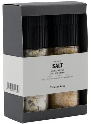 Produktbild von Nicolas Vahé Geschenkbox Organic Secret Blend & Salt und Garlic & Chilli (2-teilig)