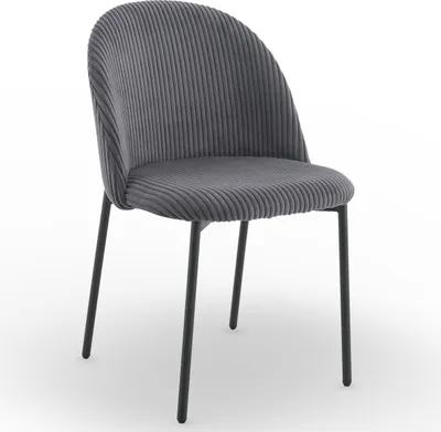 Zdjęcie produktu dla Nowoczesne stylowe krzesło kuchnia jadalnia salon ines KT207 Sztruks szary