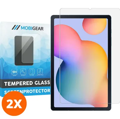 Produktbild von Mobigear 9.00 Samsung Galaxy Tab S6 Lite Panzerglas Gehärtetes Glas Displayschutz - Hüllenfreundlich (2er Pack)