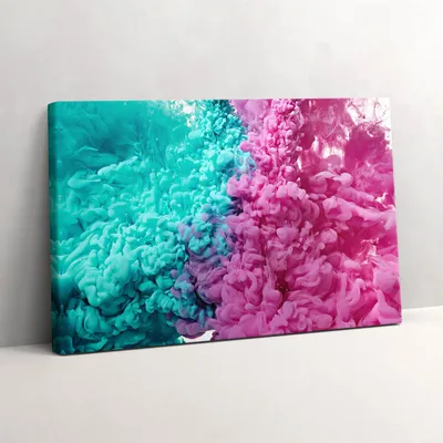 Produktbild von Moderne Kunst - abstrakte Flecken – Leinwandbild Wandbild – 60x40 cm – Leinwandbilder – Wandbilder – Schlafzimmer – Flur