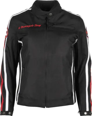 Image de Veste textile de moto Helstons Queen pour femme, noir, M