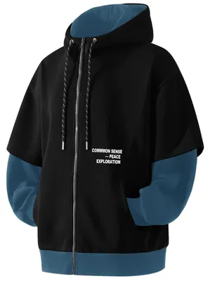 Zdjęcie produktu dla Solidchoice - Bluza męska z kapturem na zamek i kieszenią typu "kangur", o lekkiej konstrukcji