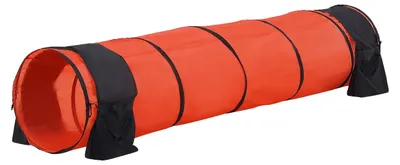 Image de Matériel d'entraînement à l'agility pour chiens, haies réglables, tunnel pliable, mise à niveau