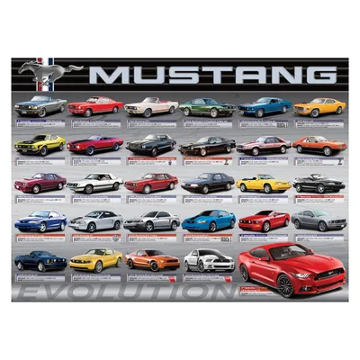 Produktbild von Eurographics Ford Mustang Evolution 1000pcs, 1000 Stück(e), Fahrzeuge