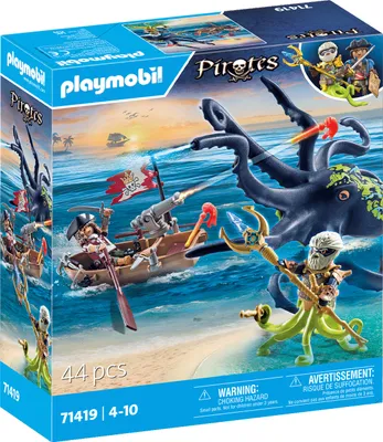 Produktbild von PLAYMOBIL Pirates  Kampf gegen den Riesenoktopus 71419