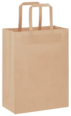 Imagen del producto de Bolsa de papel con asas, 21 x 11 x 28 cm