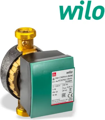 Zdjęcie produktu dla WILO Star-Z NOVA A 138 mm 4132761 Pompa cyrkulacyjna ciepłej wody użytkowej Pompa cyrkulacyjna