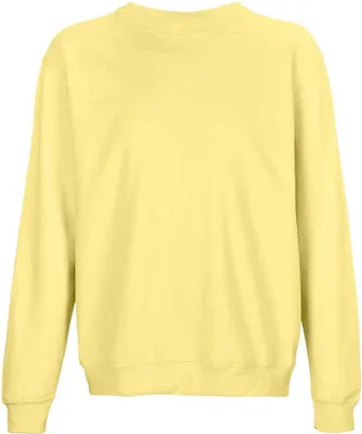 Image de SOLS - Sweat-shirt « Columbia » à col rond pour hommes/femmes Unie LT2584 (L) (jaune clair)