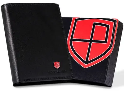 Obrázek produktu pro Peterson Pánská peněženka RFID z přírodní kůže černá 12,5x10 cm