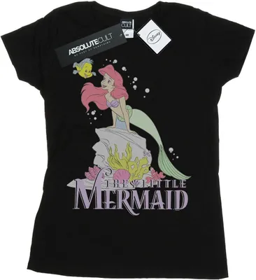 Produktbild von Disney - "The Little Mermaid Faded Nostalgia" T-Shirt für Damen BI37151 (M) (Schwarz)