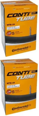 Image de Chambre à air Continental 2x pour VTT, 28/29 pouces, compatible avec des pneus de 47 à 62 mm de largeur (1....