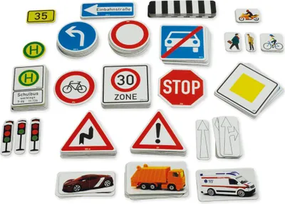 Produktbild von TimeTEX Verkehrs-Komplett-Set, magnetisch, 124-tlg.