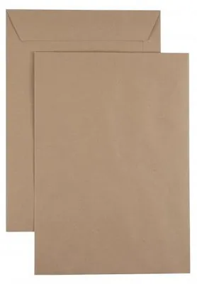 Produktbild von Kaenguruh B5 Versandtasche, Natron / Recycling braun 90g, nassklebend