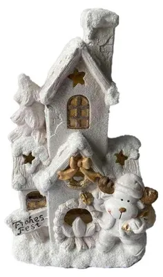 Weihnachtsdekoration, weiß, 32 x 21 x 52 cm, Tischplatte