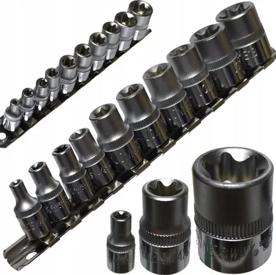 Obrázek produktu pro Sada 10 Nástrčných Hlavic Torx-E 1/4 3/8 Jonnesway