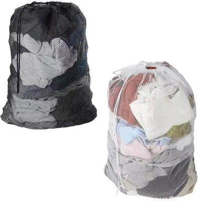 Produktbild von 2 Stück Wäschenetze, groß, wiederverwendbar, für Wäsche, Babykleidung