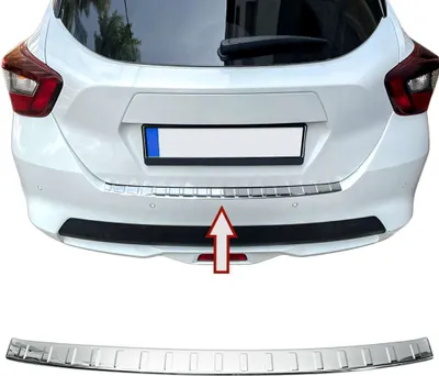 Zdjęcie produktu dla Chromowana osłona zderzaka ze stali nierdzewnej odpowiednia dla Nissan Micra | K14 | BJ od 2017&gt