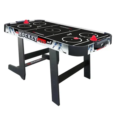 Produktbild von Faltbarer Air Hockey Tisch für Zuhause, platzsparend verstaubar, Farbe Schwarz