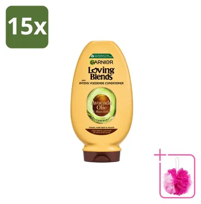 Zdjęcie produktu dla 15 sztuk odżywki Garnier Loving Blends z olejem awokado i masłem shea - dla bardzo suchych lub kręconych włosów - 250 ml - zestaw ekonomiczny