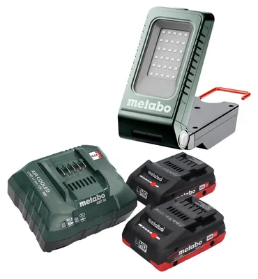 Produktbild von Metabo BSA 18-1000 Akku Baustrahler 18 V 1000 lm + 2x LiHD Akku 4,0 Ah + Ladegerät