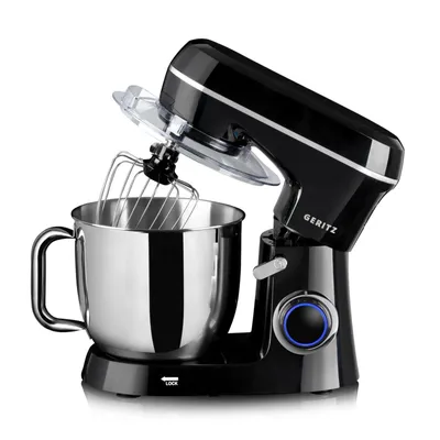 Produktbild von GERITZ Küchenmaschine RTX2500 Planetenmischer mit 5L Schüssel 10 Stufen Knetmaschine für Teig Brot Kuchen