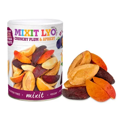 Obrázok produktu pre Mrazom sušené ovocné lupienky Slivky a marhule 65g MIXIT
