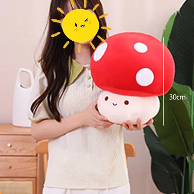 Produktbild von 360Home Kinder Plüschtier Pilzpuppe Kopfkissen 30cm