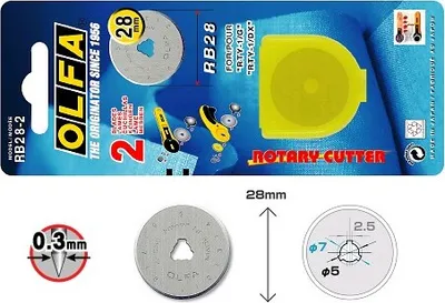 Obrázok produktu pre Olfa RB-28:2 28 mm Náhradná čepeľ