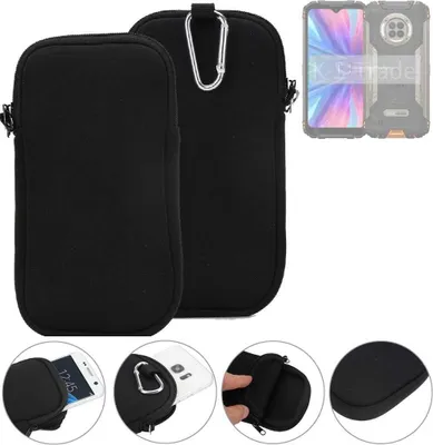 Produktbild von K-S-Trade Neopren-Hülle Handyhülle kompatibel mit Doogee S96 GT Schutzhülle Neoprenhülle Sleeve Schutz-Hülle Gürtel Tasche Case Holster