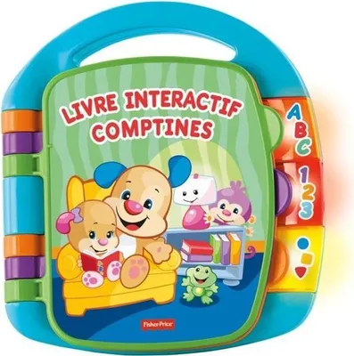 Produktbild von Fisher-Price Interaktives Lernbuch für Babys, Musikalisches Spielzeug, Kinderlieder, ab 6 Monaten, Lernspielzeug
