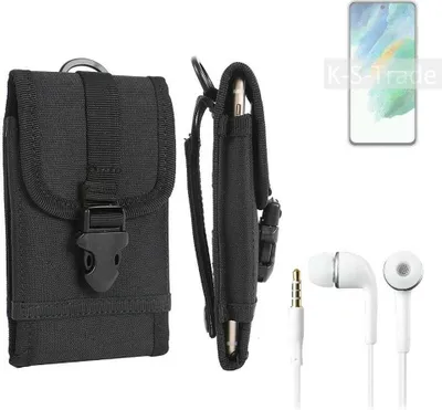 Produktbild von K-S-Trade Holster Schutz Hülle kompatibel mit Samsung Galaxy S21 FE Exynos Gürteltasche Handy Hülle Tasche outdoor Seitentasche schwarz 1x +
