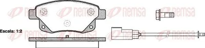Produktbild von REMSA Bremsbeläge Satz Hinten Bremsklötze für FORD Transit Mk6 Kasten (V347, V348, FA) 1252.02