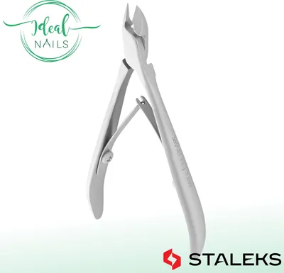 Produktbild von Nagelhautzange STALEKS SMART NS-11-7 ohne "Ferse", Edelstahl, verkürzte Griffe, Klingenlänge 7 mm