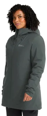 Produktbild von Jack Wolfskin Damen Heidelstein Ins Jkt W, Slate Green, XS EU