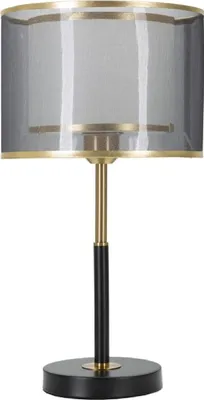 Zdjęcie produktu dla o Ferretti lampa stołowa poziomy E27 Ø 25x48 cm czarne złoto