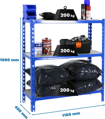 Produktbild von MADERCLICK SUPERPLUS 3/400 1000 BLAU/MADEIRA metallisches Prateleira