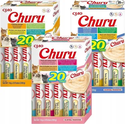 Produktbild von Inaba Churu Mix Megapack Katzen-Snacks 60x14g