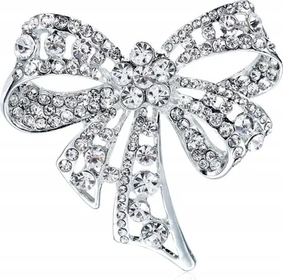 Produktbild von PINETS Brosche mit Zirkonen Strass Schleife